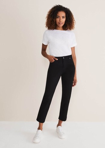 Phase Eight Ocha Straight Leg Jeans Black Canada | NASMWF-248